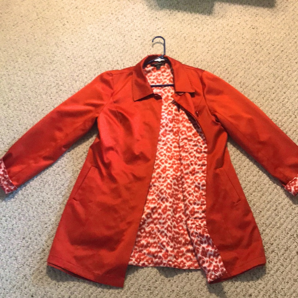 Reversible Orange Women’s M Dennis Basso Jacket
